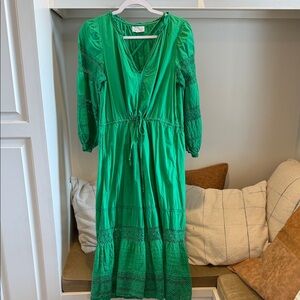 Velvet by Graham & Spencer Emerald Long Sleeve Dress
